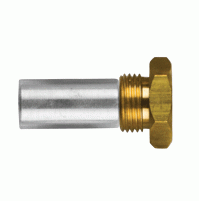 Pencil anode complete with brass plug th.1/4'' for Lombardini -  Ø 15 L.30 - 802353T - RKCV